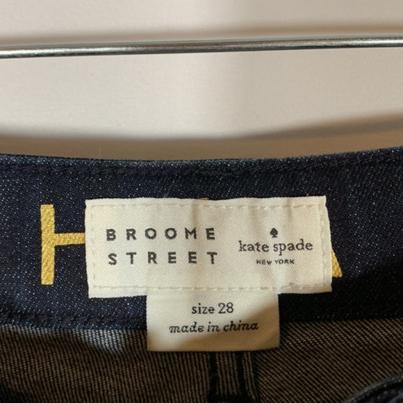 Kate Spade Broome Street Dark Blue Straight Jeans - Picture 6 of 9